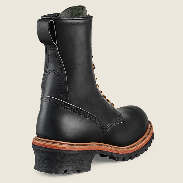 Red Wing Iş Botu Erkek - Loggermax - 9-Inch Soft Toe - Siyah - 24FOQCXPK